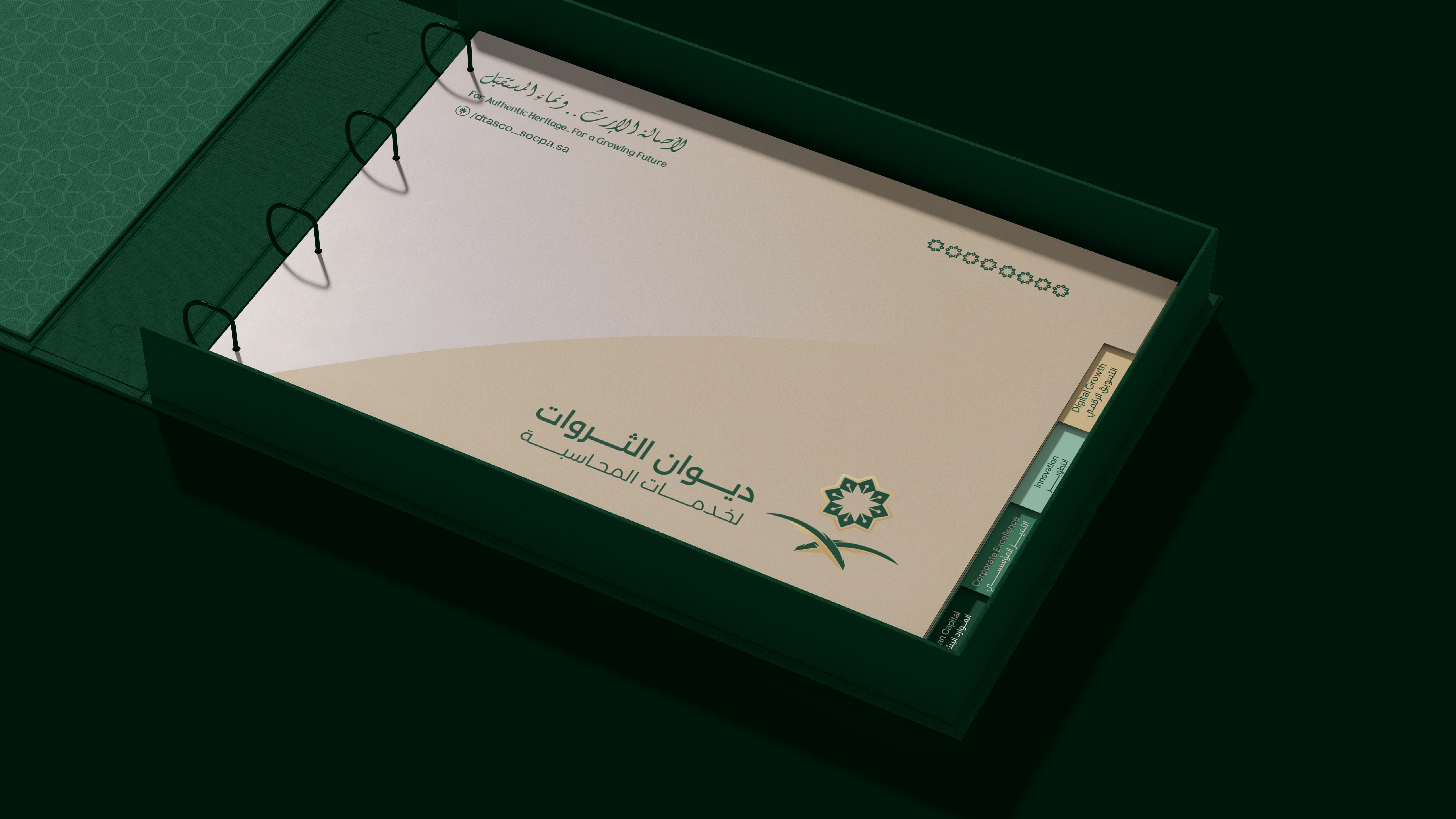 تصميم هوية بصرية لقطاع الخدمات المحاسبية والمالية | ديوان الثروات 11