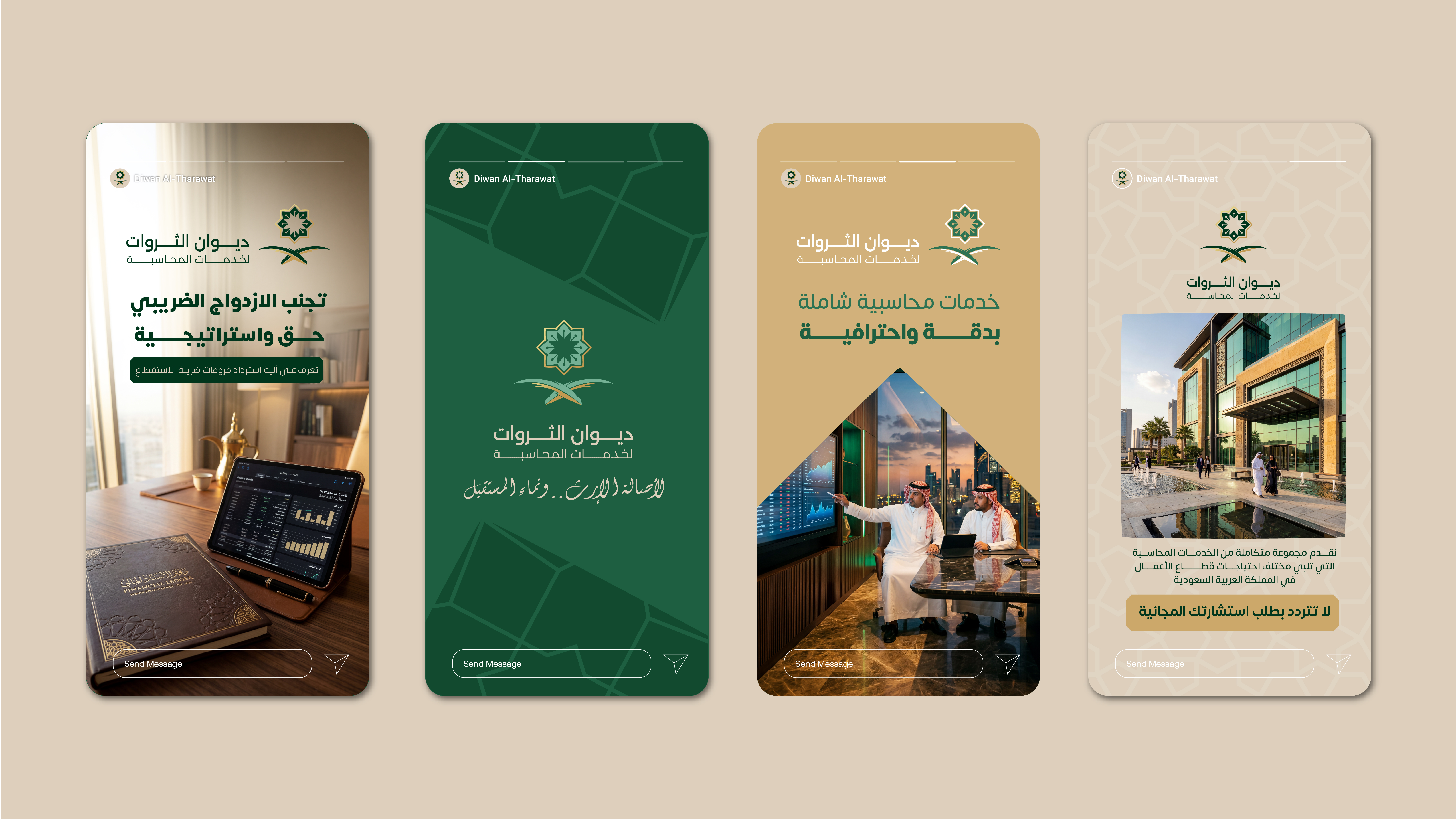 تصميم هوية بصرية لقطاع الخدمات المحاسبية والمالية | ديوان الثروات 14