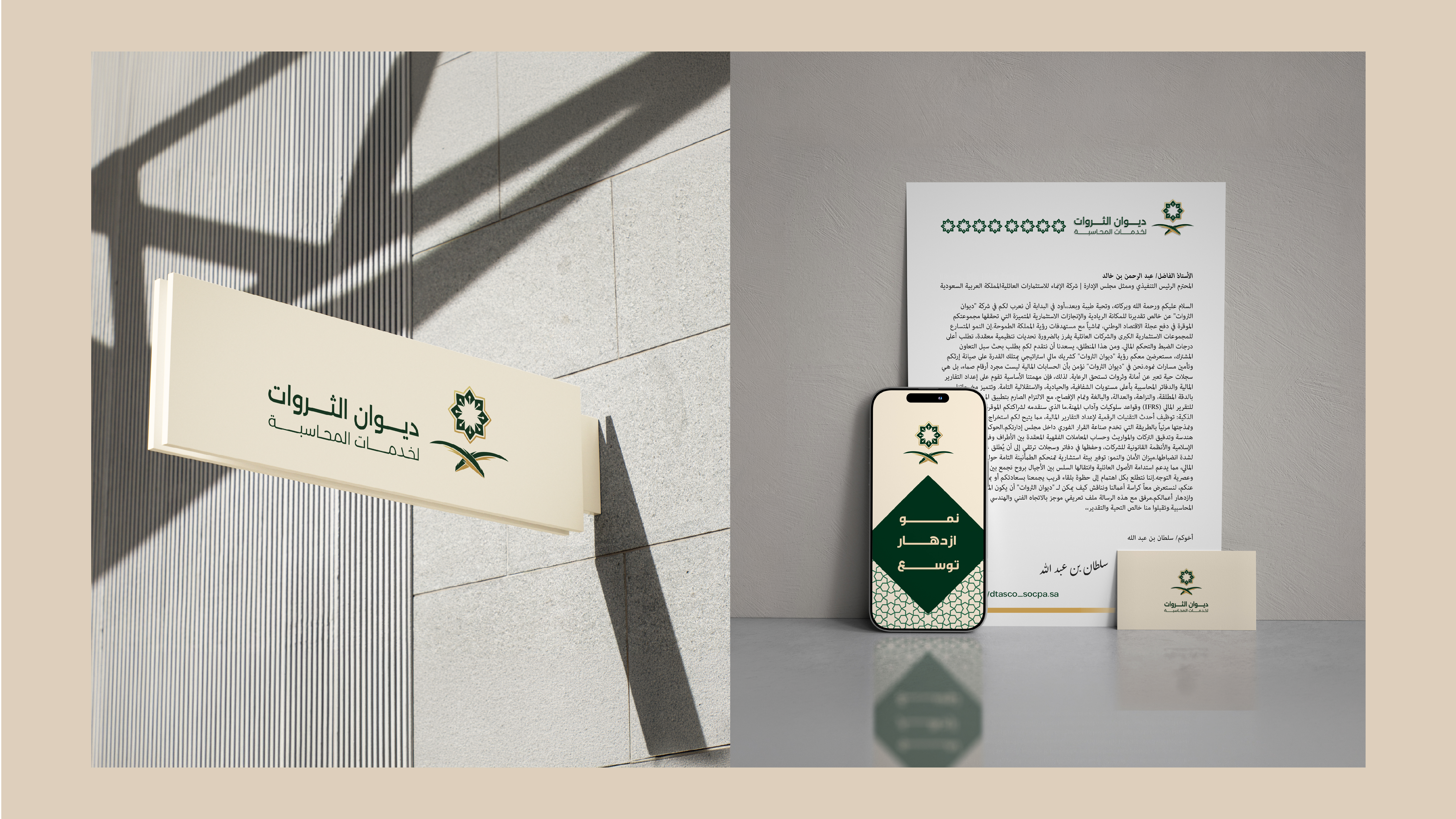 تصميم هوية بصرية لقطاع الخدمات المحاسبية والمالية | ديوان الثروات 15