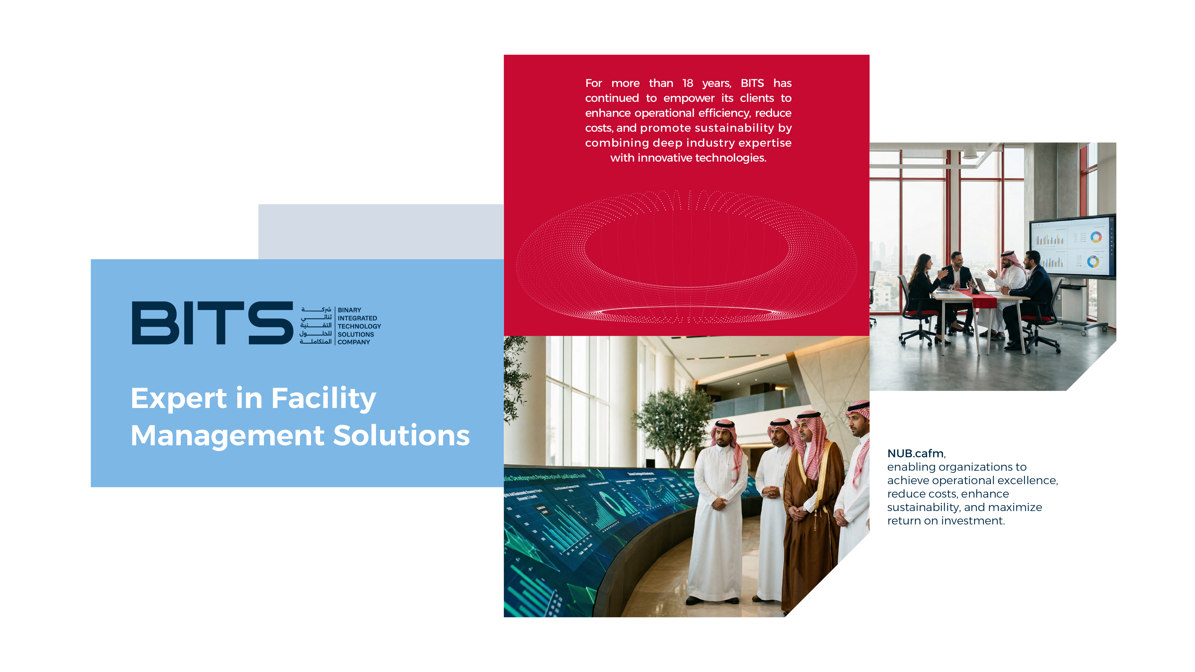 تصميم هوية بصرية لقطاع حلول إدارة المرافق والتقنية | BITS 