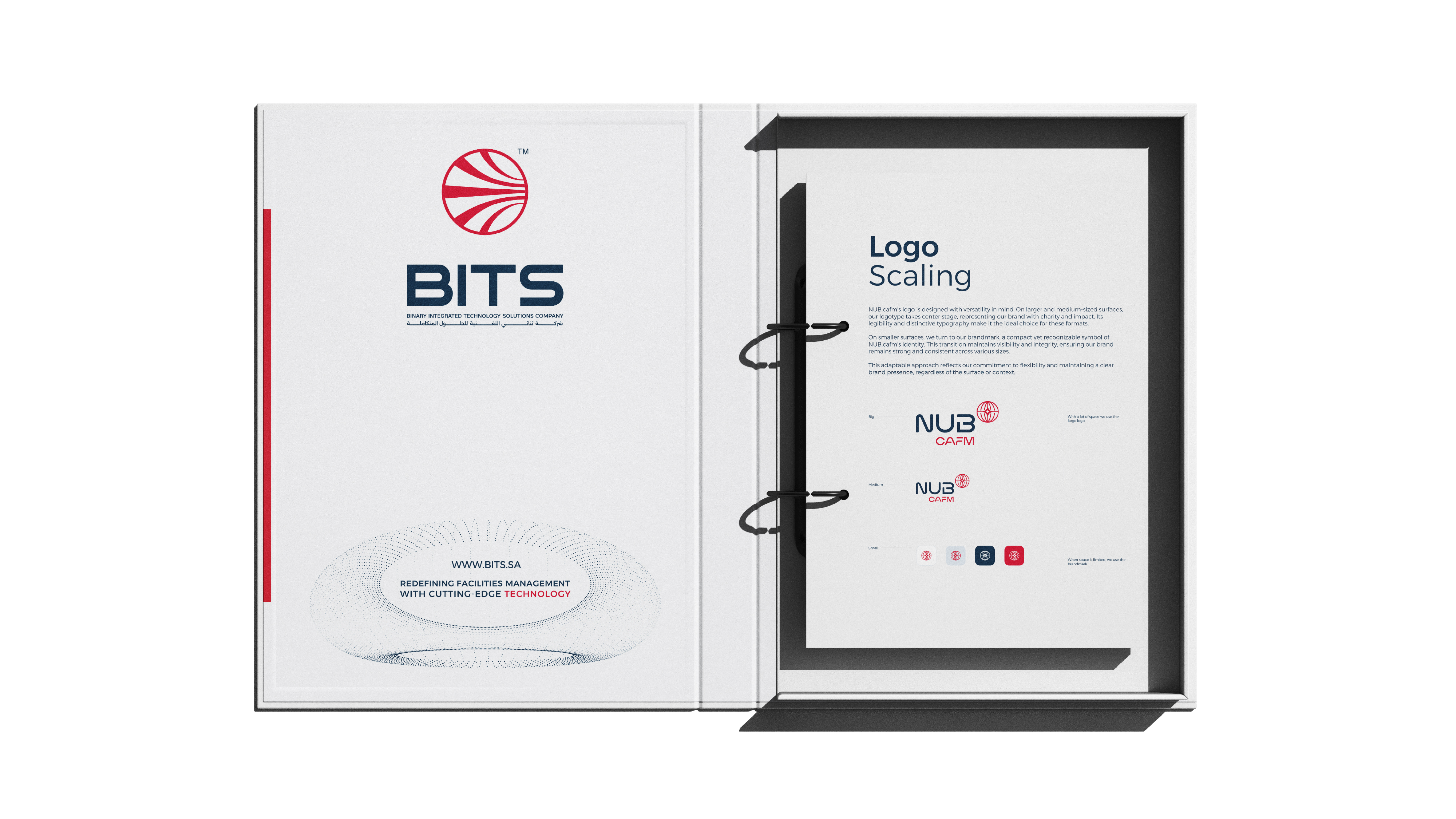 تصميم هوية بصرية لقطاع حلول إدارة المرافق والتقنية | BITS 30