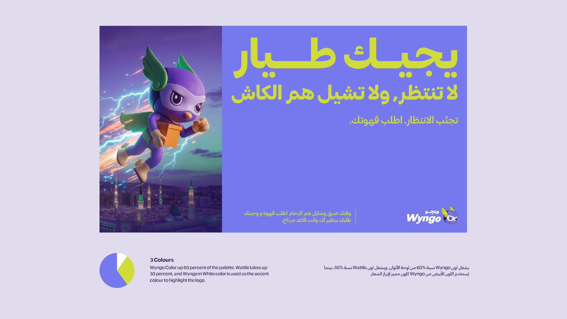 بناء الهوية البصرية لـ Wyngo  تطبيق توصيل 28