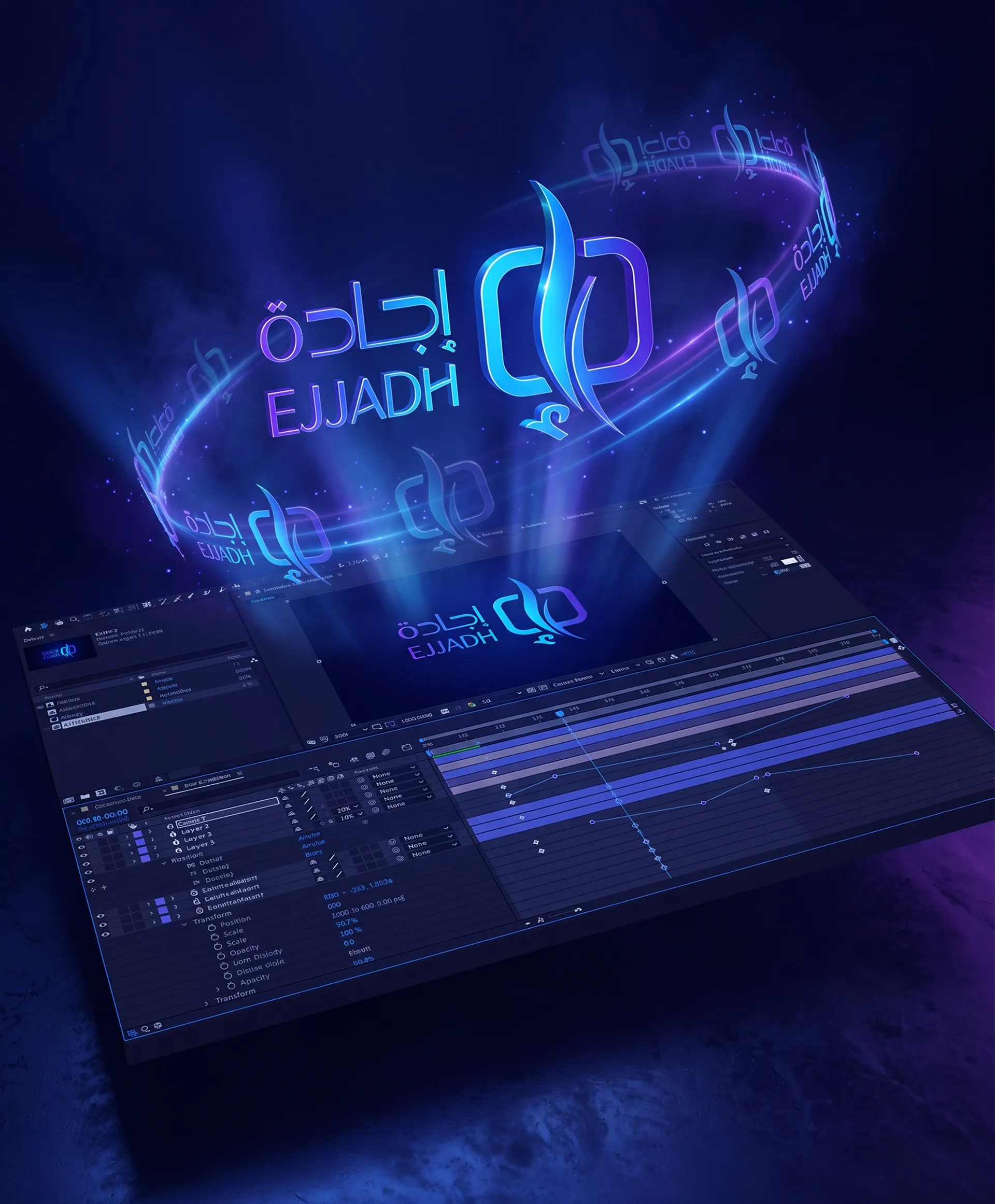 تصميم موشن جرافيك لـ Logo Animation Portfolio